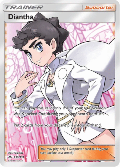 2018 Pokemon Forbidden Light Diantha 130/131 Full Art Trainer Card NM